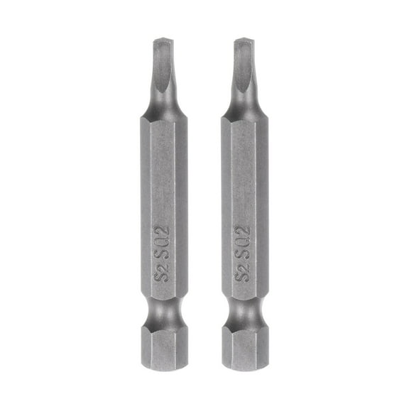 Uxcell SQ2 Magnetic Security Square Screwdriver Bit 1/4" Hex Shank 2" Length Screw Driver, 2 Pack