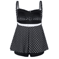 thumbnail image 5 of Hilor Tankini Bathing Suits for Women Plus Size Swimsuit Retro Paisley Two Piece Swimwear, 5 of 8