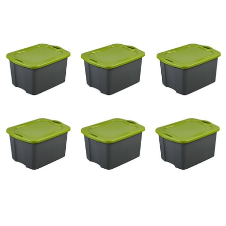 2 Plastic Carrying Case - Sterilite, 17.5 Gal./66 L EZ Carry, Case of 6
