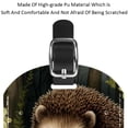 thumbnail image 4 of Square 2Pack PU Leather Hedgehog Cruise Luggage Tag with Privacy Cover and Name ID Tag for Travel Handbags Backpacks Luggage Tags, 4 of 6