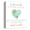 thumbnail image 2 of Creative Products To Our Family You are the World 11 x 14 Canvas Wall Art, 2 of 4