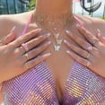 thumbnail image 2 of Fofosbeauty 24pcs Press on False Nails Tips, Almond Fake Nails, French Slight Stones, 2 of 8