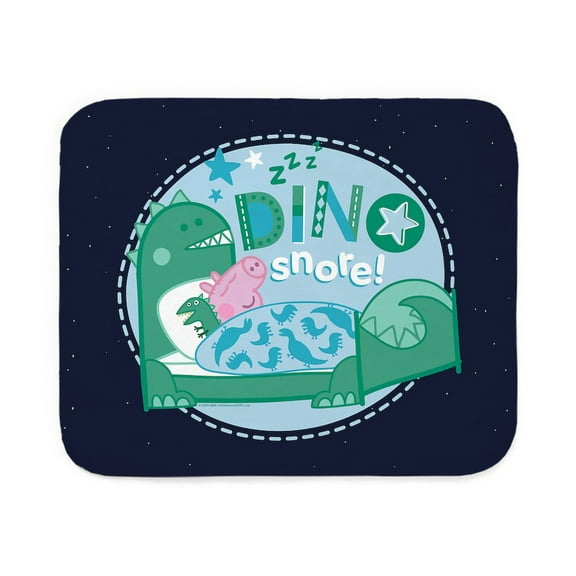 CafePress - Peppa Pig: Dino Snore! - Sherpa Fleece Throw Blanket 60" x 50"