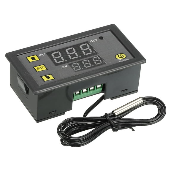 24V DC LED Digital Temperature Controller Thermostat Meter Heating Cooling 20 to 100C W3230 Relay Output