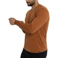 thumbnail image 3 of X RAY JEANS Mens Long Sleeve V-Neck T-Shirt, Sienna, S, 3 of 9