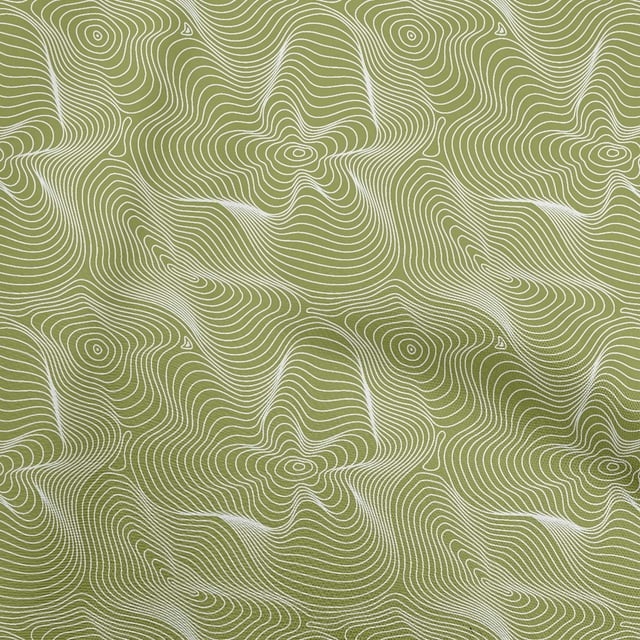 oneOone Velvet Light Green Fabric Moire Sewing Material Print Fabric By The Yard 58 Inch Wide