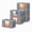 60L, variant on Aokeyee Clothes Storage Bags,90L Large Storage Bags,4 Pack Clothes Storage Bins with Zippers, Clear Window and Reinforced Handles for Clothing, Blanket, Comforters, Bed Sheets,Bedding (Gray)