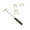 Gold, variant on Professional Pool Bridge Stick Adjustable Height and Angles Pool Cue Tool