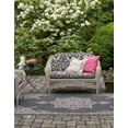 thumbnail image 4 of Rugs.com Outdoor Traditional Collection Rug – 7' x 10' Charcoal Gray Flatweave Rug Perfect For Bedrooms, Dining Rooms, Living Rooms, 4 of 4