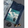 thumbnail image 3 of Flgith Attendant In The Water Shaped T-Shirt Women -Image by Shutterstock, Female XX-Large, 3 of 4
