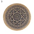 thumbnail image 1 of ENJOYW Rattan Trivet Mats Heat Insulation Handmade Cotton Flax Dining Table Non-Slip Placemat for Kitchen Jute Coaster, 1 of 7