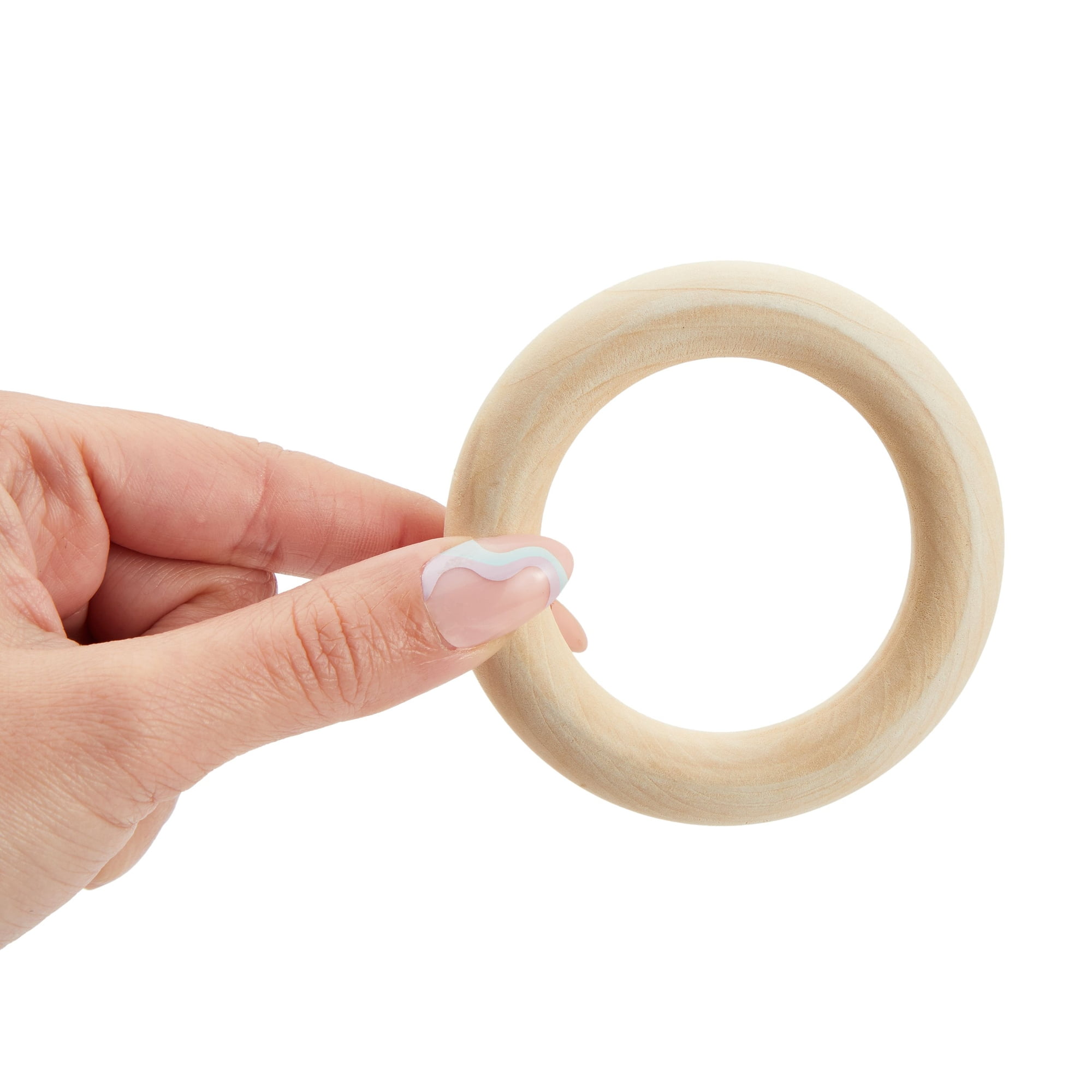 Wooden Rings for Crafts 30 PCS 55 mm Unfinished Wood Ring for Macrame –  WoodArtSupply