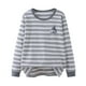 thumbnail image 2 of Blusas y camisas de manga larga con cuello redondo para verano y primavera, moda para niños pequeños, blusa lisa de manga larga con cuello redondo para mujer, blusa de poliéster para niños, 2 of 5
