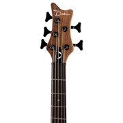 Dean Guitars Edge Pro 5-String Electric Bass Guitar, Ebony Fretboard, Walnut Satin Natural