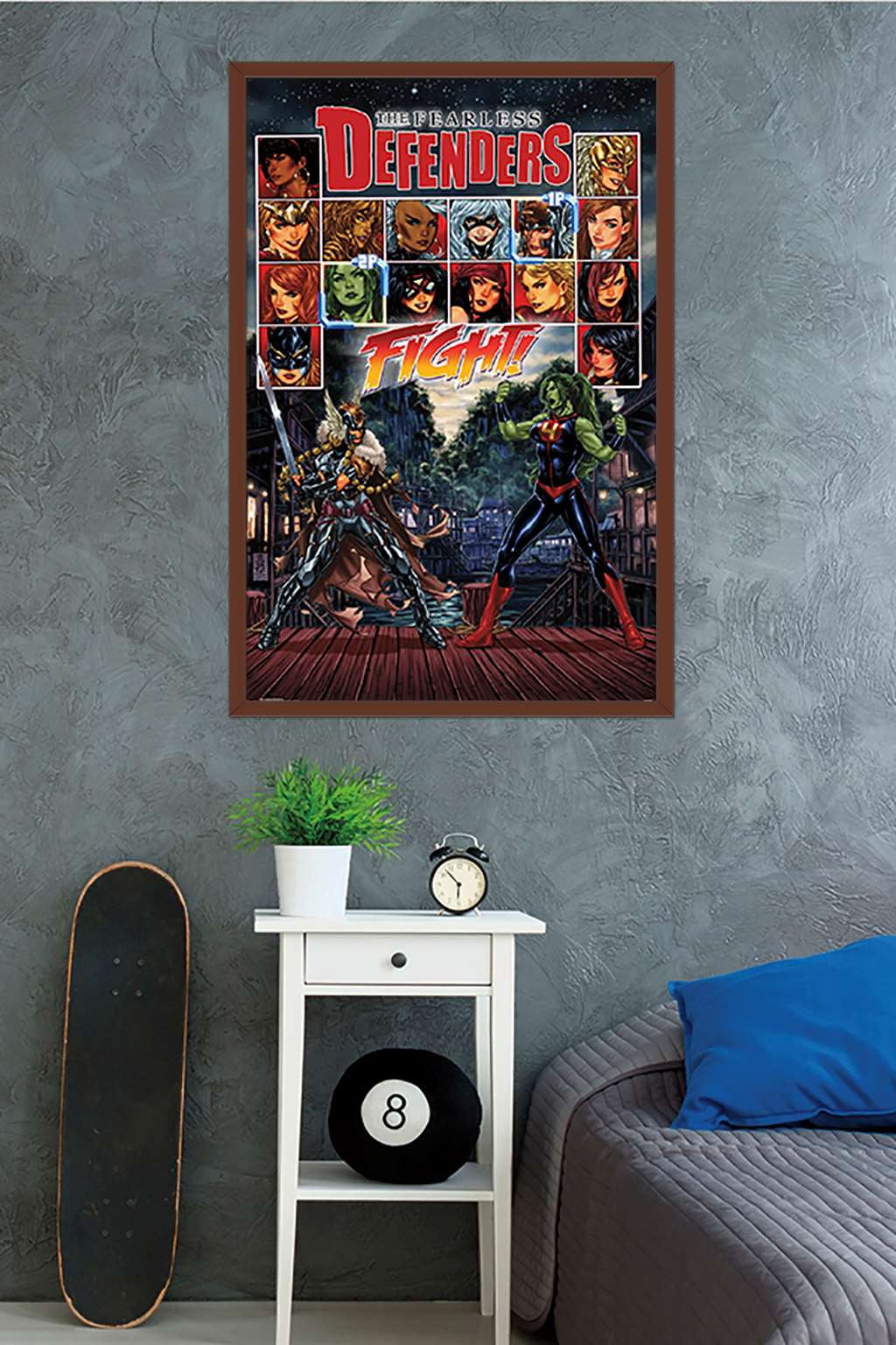 Marvel Comics - The Fearless Defenders - Fight! Wall Poster, 22.375" x 34", Framed