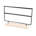 thumbnail image 3 of WSTEER Portable Jewelry Display Stand Black - Iron Art Earring and Necklace Storage Rack Organizer for Ornaments, 3 of 6