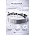 thumbnail image 4 of 3 Pack Reading Glasses for Men Women Rectangle Metal Frame Lightweight Readers Office Work Use, 4 of 8