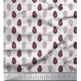 thumbnail image 1 of Soimoi Purple Cotton Duck Fabric Dot Fruits Print Fabric by the Yard 56 Inch Wide, 1 of 1