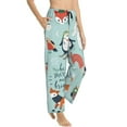 thumbnail image 2 of Sigee Christmas Winter Animals Print Women's Soft Pajama Pants - Breathable and Comfortable Lounge Sleep Bottoms with Elastic Waistband and Pockets-Small, 2 of 9
