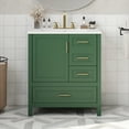 thumbnail image 5 of Harper & Bright Designs 30" Bathroom Vanity with Sink Combo, Bathroom Floor Cabinet with Soft Close Door and Drawers , Green, 5 of 20