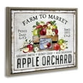 thumbnail image 4 of Stupell Industries Farmhouse Apple Orchard Food & Beverage Painting Brown Floater Framed Canvas Art Print Wall Art, 21 x 17, 4 of 10