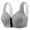 Black, variant on Seamless Bra for Women Plus Size Ice Silk Front Closure Adjustable Bralette Wireless Comfort for Daily Wear