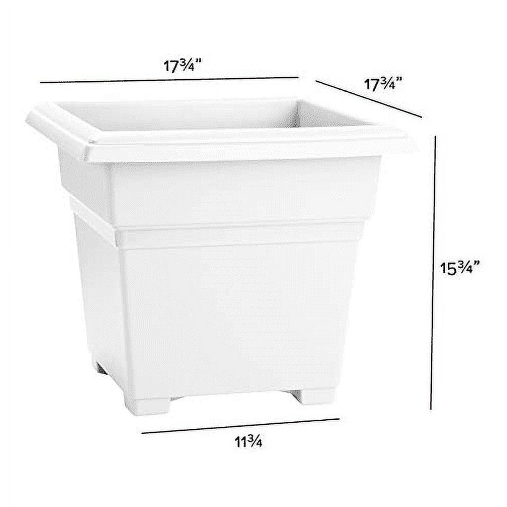 Root & Vessel Countryside Tub Planter, White, 18"