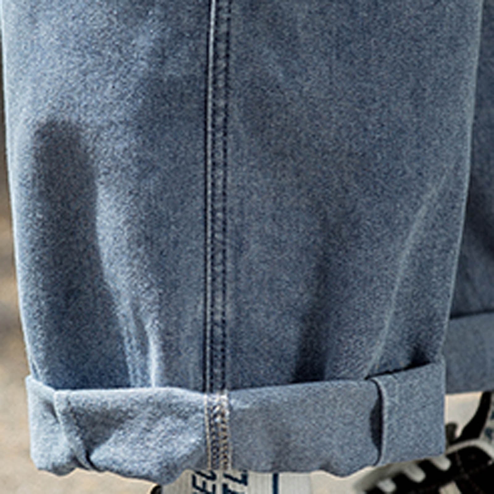 snowsong Mens Jeans Baggy Jeans Men Fashion Casual Plus Size Loose Elastic Waist Jeans Street Wide Leg Trousers Pants Pants For Men Blue XXL