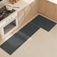 thumbnail image 1 of Nvzi Alfombra de baño, alfombra de baño peluda de felpa antideslizante, lavable a máquina y seca, color gris oscuro, 24 x 16 pulgadas, 1 of 5