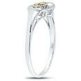 thumbnail image 4 of Sterling Silver Womens Round Diamond Mom Heart Ring .02 Cttw, 4 of 4