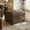 Brown, variant on Faux Leather Ottoman with Storage, Nailhead Footrest Stool for Living Room, Brown
