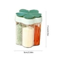 5in1 Spice Container And Pepper Shaker Transparent Seasoning Shaker Can ...