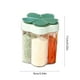 thumbnail image 3 of 5 in 1 Spice Container Salt and Pepper Shaker Transparent Seasoning Shaker Can Filter lumps Spice Jars for Home Restaurant Kitchen Cooking Steak BBQ, 3 of 6