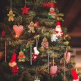 thumbnail image 4 of 24 piezas de bastones de caramelo navideños y adornos de hombre de jengibre, bastones de caramelo acrílicos, adorno colgante de pan de jengibre navideño, decoración colgante para árbol de Navidad, 4 of 4