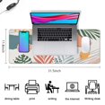 thumbnail image 3 of Durable & Stylish Large Gaming Mouse Pad - Abstract Art Design, Boho Leaves Pattern - Extended Desk Pad with Non-Slip Rubber Base - Ideal for Office Laptop - 31.5 X 11.8 Inch, 3 of 7