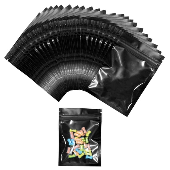 Bolsas de embalaje mosstyus de Mylar resellables, 100 unidades, 5 x 7 pulgadas