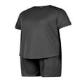 thumbnail image 3 of POINTERTECK 2 Pieces Suit Set Men Round Neck Short Sleeve T-Shirt+ Shorts with Pocket, 3 of 6