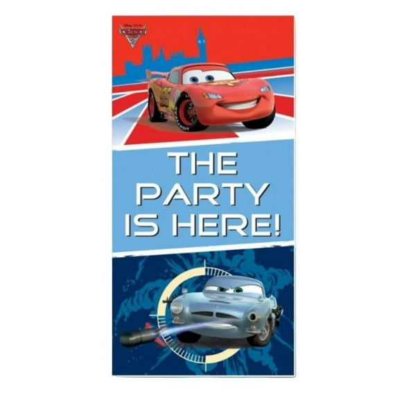Cars 2 Panneau de Porte "The Party Is Here"