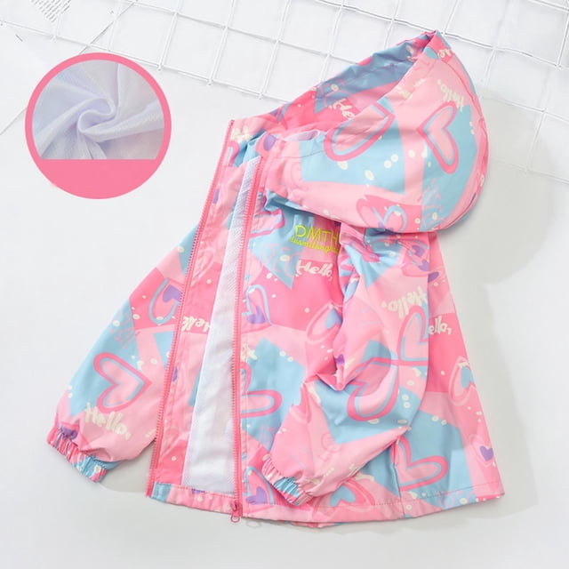 Cowsor Little Girls Boys Cute Hooded Jacket Cartoon Zipper Outerwear