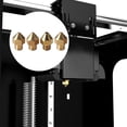 thumbnail image 2 of fastboy 3D Printer Nozzle Brass Extruder Nozzle Replacement Consumable 3D Printer Accessory, 1mm/3mm 1.75mm/1.0mm, 2 of 6