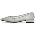 thumbnail image 3 of Journee Womens Gracelynn Pointed Toe Evening Ballet Comfort Flats, 3 of 10
