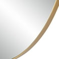 thumbnail image 2 of Renwil Peony 45" Tall Irregular Round Mirror, Burnished Brass, 2 of 3