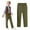 Army Green, variant on AIEOTT Boys' School Uniform Flat Front Twill Pants Adjustable Waist Stretch Straight Fit Chino Pant Kids Pull On Khaki Pants, for 5-14 Years