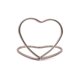 thumbnail image 1 of 50pcs Double Layer Heart Shape Placecard Holder Stand Wedding Banquet Double Heart Ring Message Holder Metal Memo Holder Table qym unisex, 1 of 2
