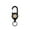 Black, variant on Retractable Lanyard with Steel Cable, ID Badge Holder Reel, Heavy Duty Key Retractor for Work and Travel 5 Inch Black
