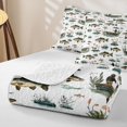 thumbnail image 4 of Erosebridal Retro Bass Fish Bed Spread Queen for Boys Men, Fisherman Boat Print Queen Coverlet Set, 3pcs, 4 of 7