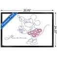 thumbnail image 3 of Disney Simple Moments Line Art - Minnie Mouse Wall Poster, 22.375" x 34" Framed, 3 of 5