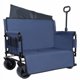 thumbnail image 5 of Carro de vagón plegable convertible 3 en 1 con asiento de banco y almacenamiento - vagón de utilidad pesado de 500 libras, ruedas todo terreno de 180L de capacidad para acampar, 5 of 5