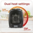 BLACK+DECKER Personal Ceramic 1500W Indoor Electric Desktop Space