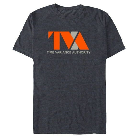 Marvel Loki Time Variance Authority TVA Logo - Short Sleeve Blended T-Shirt for Adults - Customized-Navy Heather